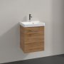 Villeroy & Boch Avento 400mm 1 Right Hand Door Vanity Unit - Oak Kansas