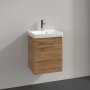 Villeroy & Boch Avento 400mm 1 Right Hand Door Vanity Unit - Oak Kansas