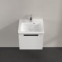 Villeroy & Boch Subway 2.0 450mm 1 Drawer Vanity Unit - Gloss White