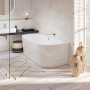 Villeroy & Boch Oberon 2.0 1800 x 800mm Back-To-Wall Bath - White Alpin