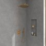 Villeroy & Boch Universal Concealed Dual Outlet Thermostatic Shower Valve - Brushed Gold