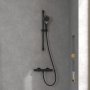 Villeroy & Boch Universal Exposed Round Thermostatic Shower Mixer - Matt Black