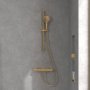 Villeroy & Boch Universal Exposed Round Thermostatic Shower Mixer - Brushed Gold