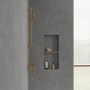 Villeroy & Boch Universal Exposed Square Thermostatic Shower Mixer - Brushed Gold