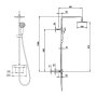 Villeroy & Boch Universal Exposed Dual Shower System with 200mm Shower Head - Matt Black