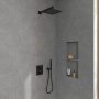 Villeroy & Boch Universal Square 250mm Shower Head - Matt Black