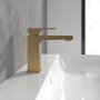 Villeroy & Boch Architectura Square Single-Lever Basin Mixer - Brushed Gold