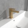 Villeroy & Boch Architectura Square Single-Lever Basin Mixer - Brushed Gold