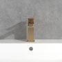 Villeroy & Boch Architectura Square Single-Lever Basin Mixer - Brushed Gold