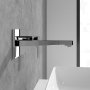 Villeroy & Boch Architectura Square Wall Mounted Single Lever Basin Mixer - Chrome