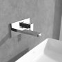 Villeroy & Boch Architectura Square Wall Mounted Single Lever Basin Mixer - Chrome