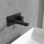 Villeroy & Boch Architectura Square Wall Mounted Single Lever Basin Mixer - Matt Black