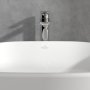 Villeroy & Boch O.Novo Tall Single-Lever Basin Mixer with Push-Down Waste - Chrome