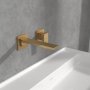 Villeroy & Boch Subway 3.0 Wall Mounted Single Lever Basin Mixer - Brushed Gold