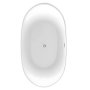 Trojan Emerald 1700 x 800mm Double Ended Freestanding Slipper Bath - Matt White