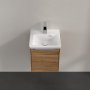 Villeroy & Boch Subway 3.0 350mm 1 Door Vanity Unit with Chrome Handle - Oak Kansas