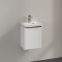 Villeroy & Boch Subway 3.0 350mm 1 Door Vanity Unit with Chrome Handle - Brilliant White