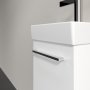 Villeroy & Boch Avento 340mm 1 Left Hand Door Vanity Unit with Chrome Handle - Brilliant White