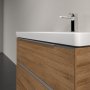 Villeroy & Boch Subway 3.0 800mm 2 Drawer Vanity Unit with Chrome Handles - Oak Kansas