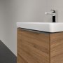 Villeroy & Boch Subway 3.0 500mm 1 Drawer Vanity Unit with Chrome Handles - Oak Kansas