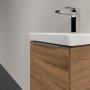 Villeroy & Boch Subway 3.0 350mm 1 Door Vanity Unit with Chrome Handle - Oak Kansas