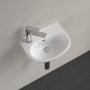 Villeroy & Boch O.Novo 360 x 275mm Wall Hung Compact Left Hand Basin - White Alpin