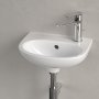 Villeroy & Boch O.Novo 360 x 275mm Wall Hung Compact Right Hand Basin - White Alpin