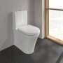 Villeroy & Boch O.Novo Comfort Height Close-Coupled Rimless Washdown Toilet - White Alpin