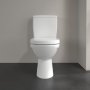 Villeroy & Boch O.Novo Compact Close-Coupled Rimless Washdown Toilet - White Alpin