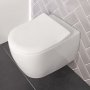 Villeroy & Boch Subway 2.0 Slim Soft Close Toilet Seat and Cover - White Alpin