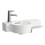 Laufen Val 550mm Basin with Right Shelf - White