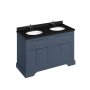 Burlington 1300mm Vanity Unit with Four Doors and Worktop - Blue