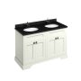 Burlington 1300mm Vanity Unit with Four Doors and Worktop - Sand