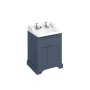 Burlington 650mm Vanity Unit with Two Doors & Basin - Blue