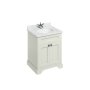 Burlington 650mm Vanity Unit with Two Doors & Basin - Sand