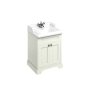 Burlington 650mm Vanity Unit with Two Doors & Basin - Sand