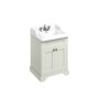 Burlington 650mm Vanity Unit with Two Doors & Basin - Sand