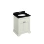 Burlington 650mm Vanity Unit with Two Doors & Basin - Dark Olive