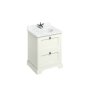 Burlington 650mm Vanity Unit with Two Drawers & Basin - Sand