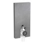 Geberit Monolith Plus for Wall Hung WC (114cm) - Slate Stoneware / Black Chrome