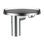 Kartell by Laufen 110mm Projection Basin Mixer and Transparent Crystal Disc Bowl with Pop-Up Waste - Chrome