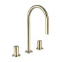 Kartell by Laufen 3-Hole Basin Mixer with Swivel Spout - Gold