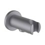 Laufen Round Wall Elbow Connection with 42mm Projection & Vacuum Breaker - Stainless Steel