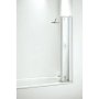 Coram Folding 4 Panel Bath Screen - Chrome