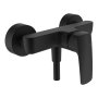 Laufen Laurin Wall-Mounted Single Lever Shower Mixer with Hose & Hand Shower - Matt Black