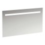 Laufen Leelo 1200mm Mirror with Horizontal LED Lighting for Room Switch - Aluminium Frame