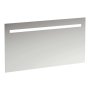 Laufen Leelo 1300mm Mirror with Horizontal LED Lighting for Room Switch - Aluminium Frame