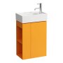 Kartell by Laufen 440mm Right Hand Vanity Unit with Left Hand Shelf - Ochre Brown