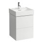 Kartell by Laufen 480mm 2 Drawer Vanity Unit with Organiser - Matt White