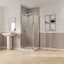 Coram GB 5 700mm Pivot Door Shower Enclosure - Chrome